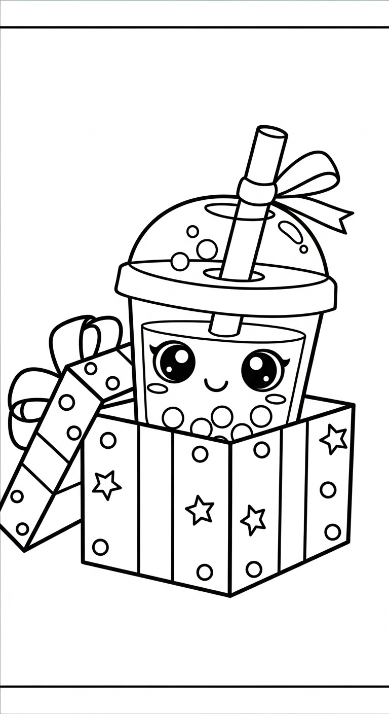 coloriage bubble tea updated et apprentissage