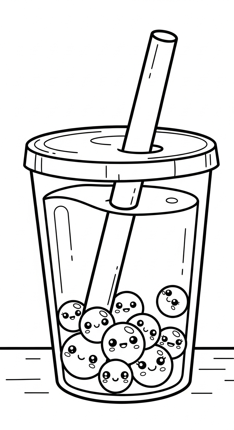 a imprimer coloriage bubble tea updated gratuit