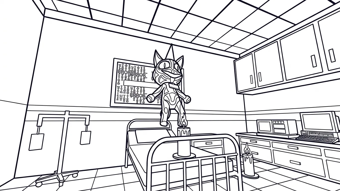 coloriage Animal Hospital à imprimer kawaii