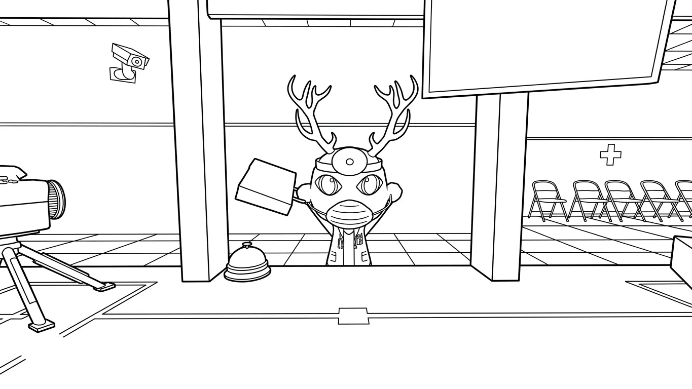 coloriage Animal Hospital pour enfant de 5 ans