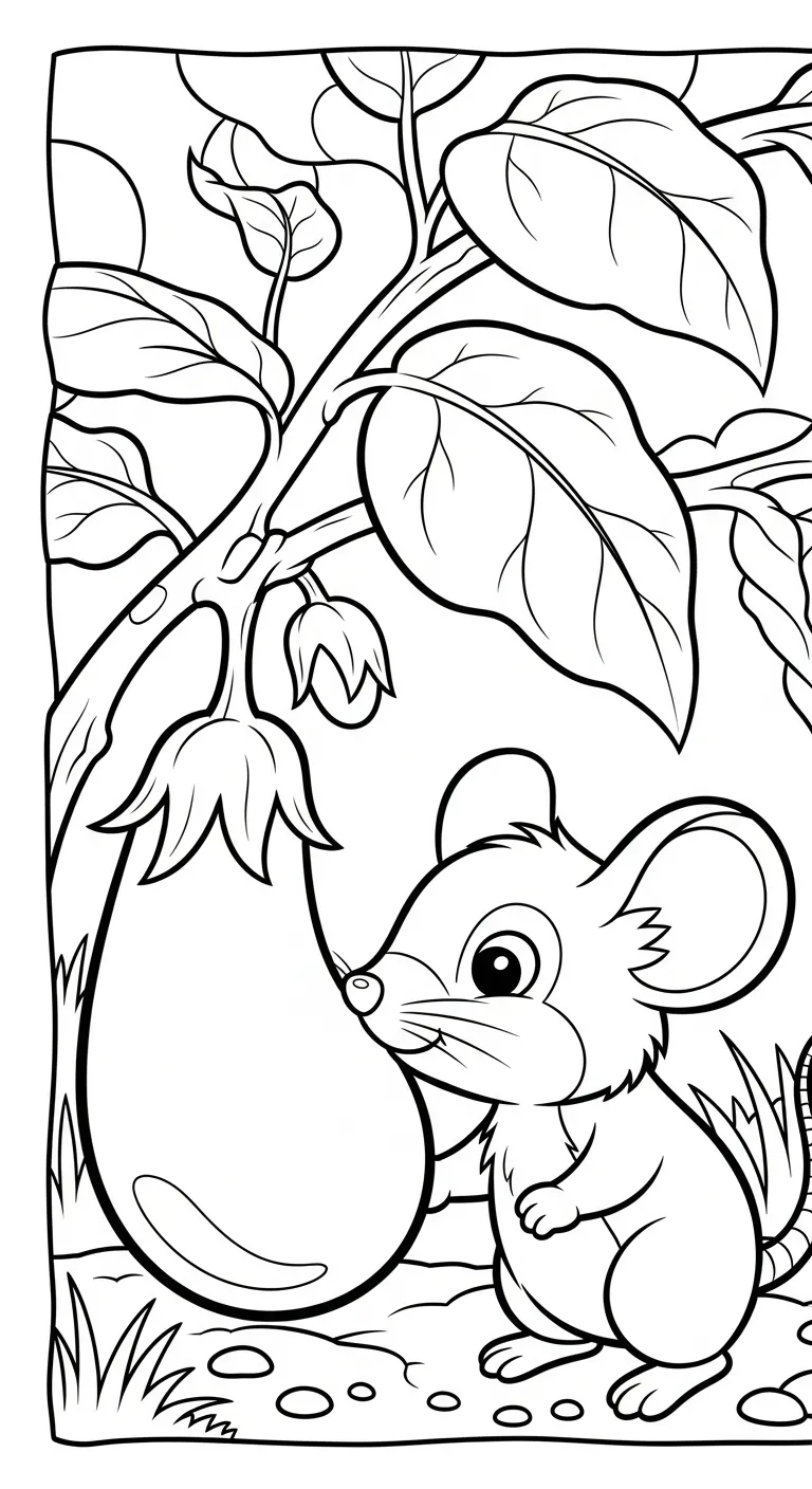 coloriage Aubergine et dessin a imprimer