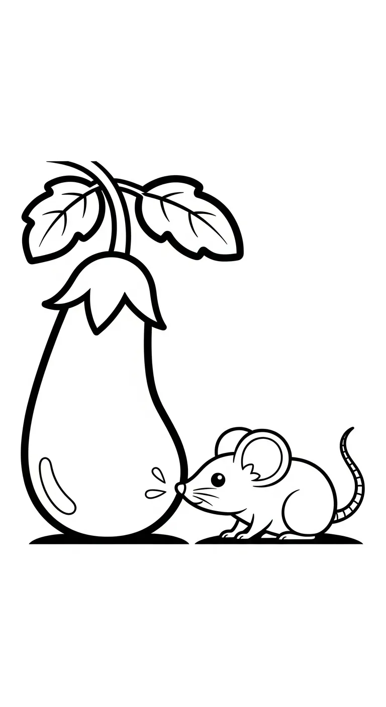 imprimer coloriage Aubergine gratuit 2