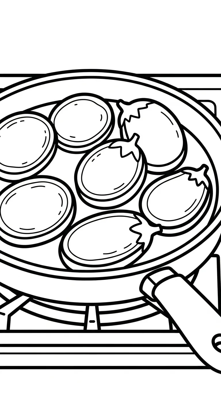 coloriage Aubergine pour enfant de 7 ans
