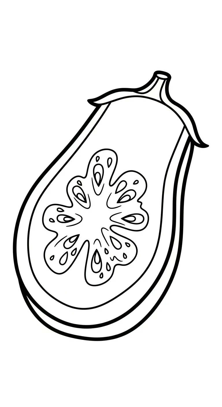 imprimer coloriage Aubergine