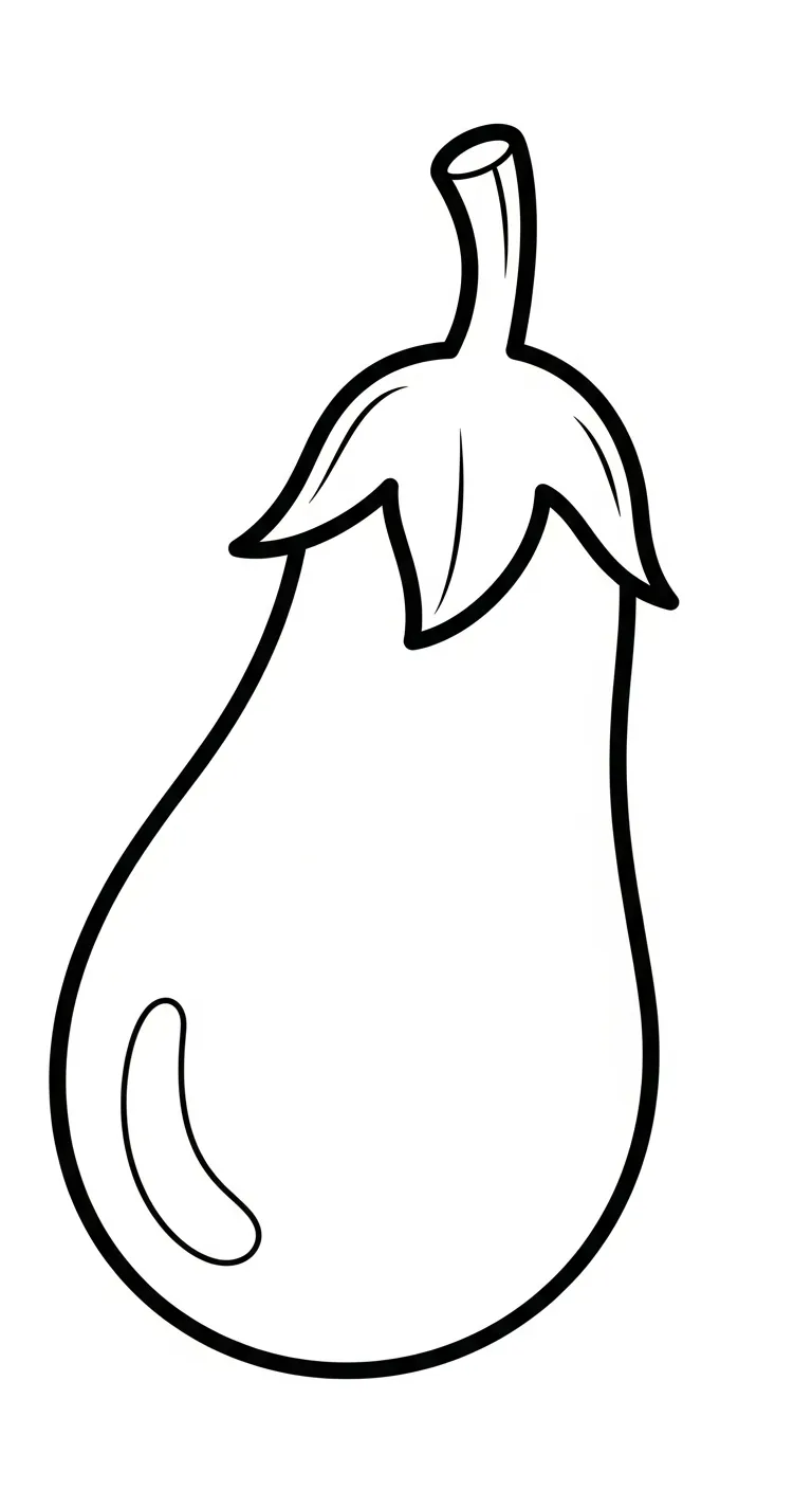 coloriage Aubergine pour enfants a imprimer
