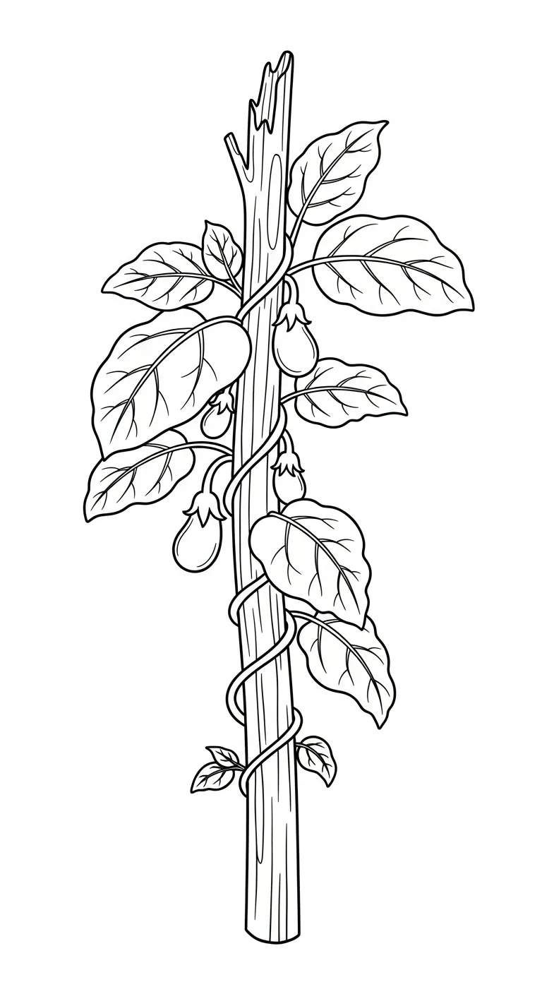 coloriage Aubergine et dessins 2