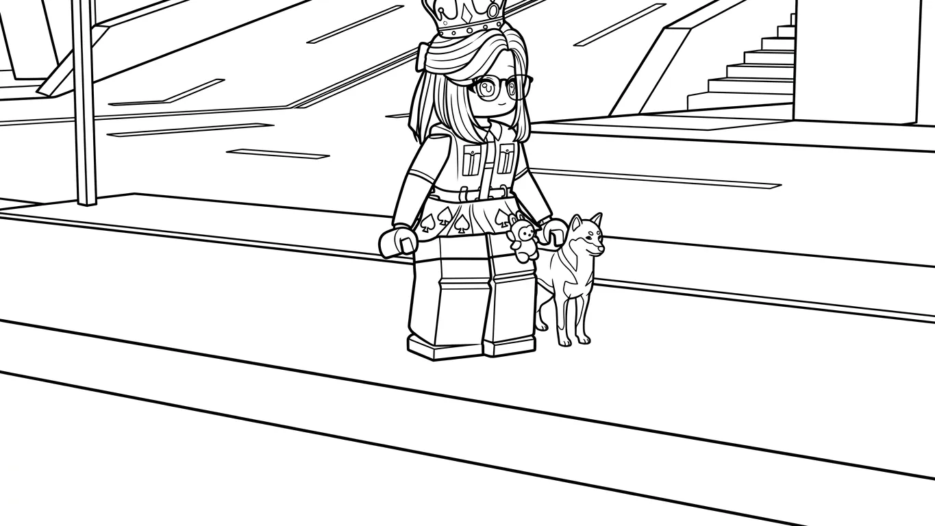 image de coloriage Brookhaven pour enfant