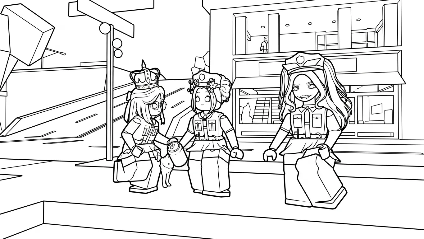 coloriage Brookhaven pour enfants à imprimer
