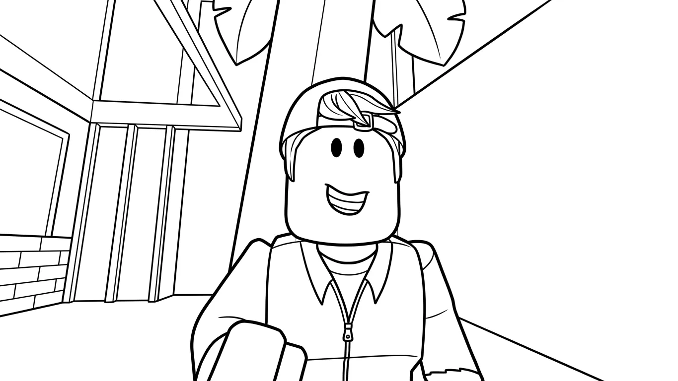 coloriage Brookhaven à imprimer a4