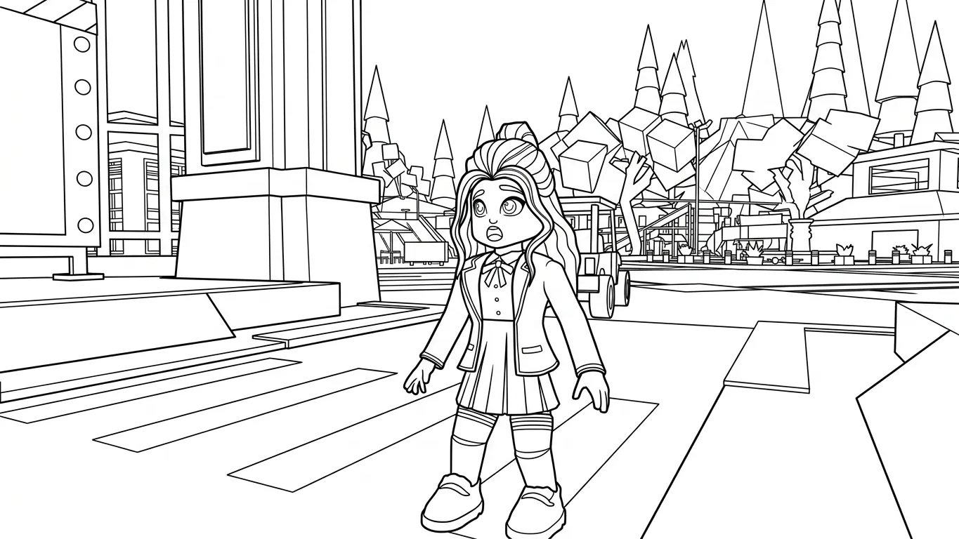 coloriage Brookhaven pour enfant de à imprimer