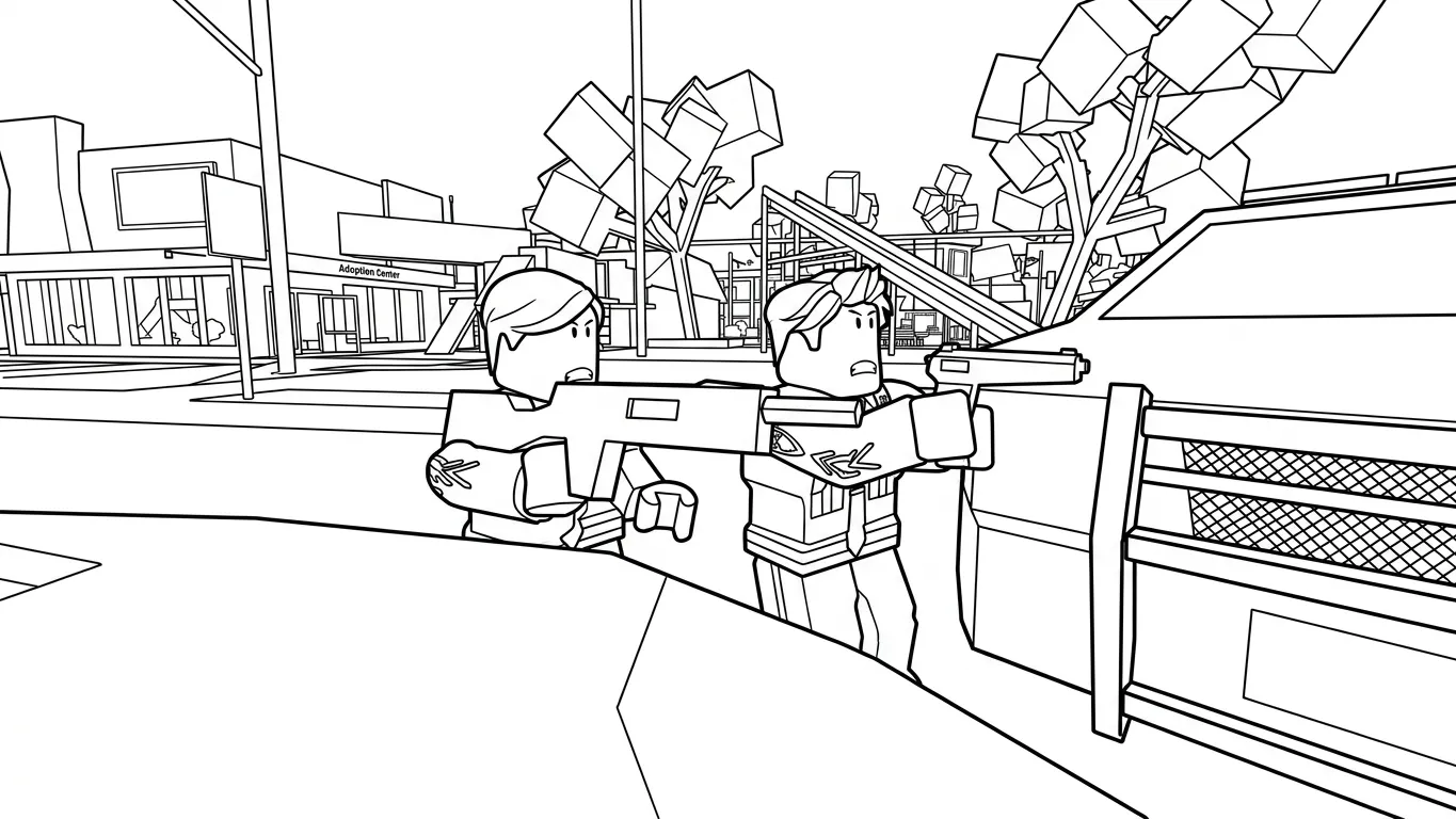 coloriage Brookhaven à imprimer pour enfants 2