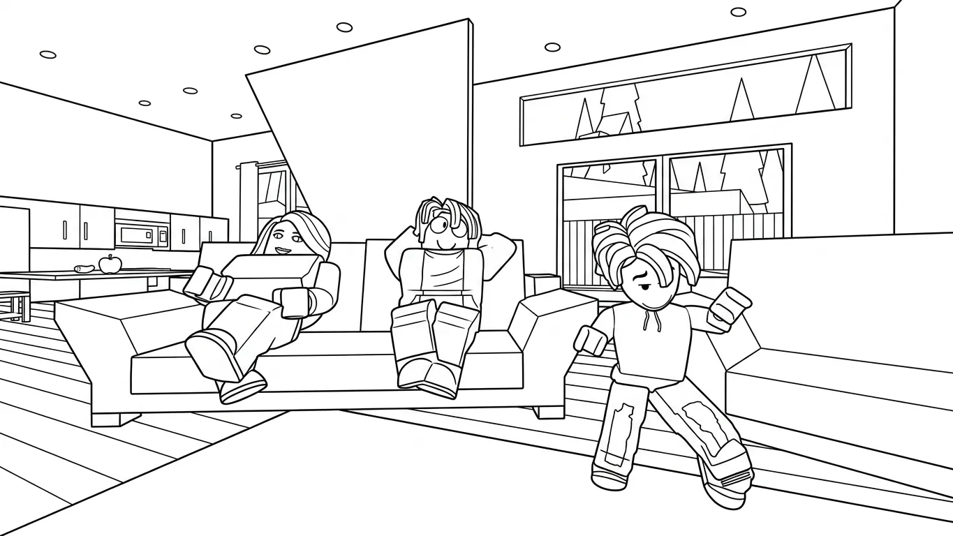 coloriage Brookhaven en ligne pour enfant