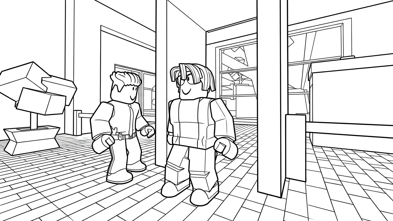 coloriage Brookhaven et dessin a imprimer