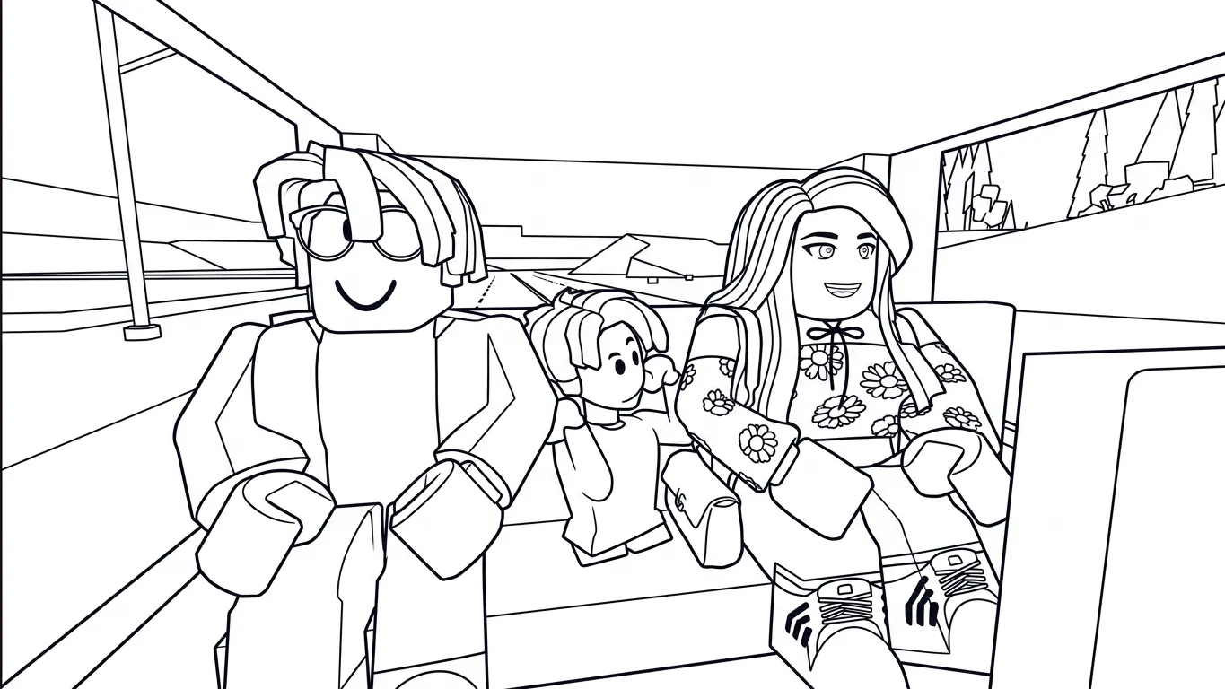 coloriage Brookhaven à imprimer gratuit