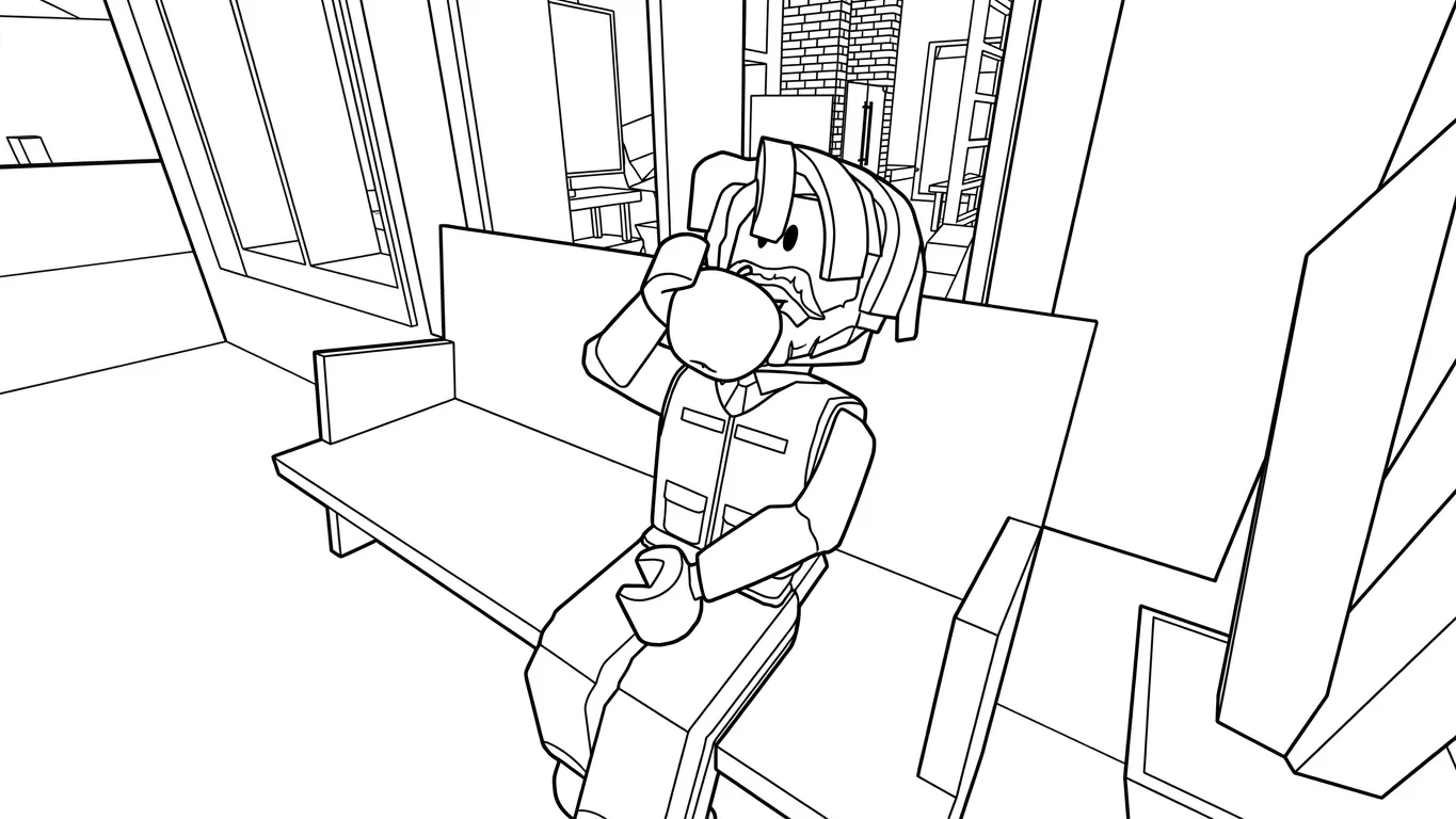 coloriage Brookhaven à imprimer pour enfant de 8 ans 1
