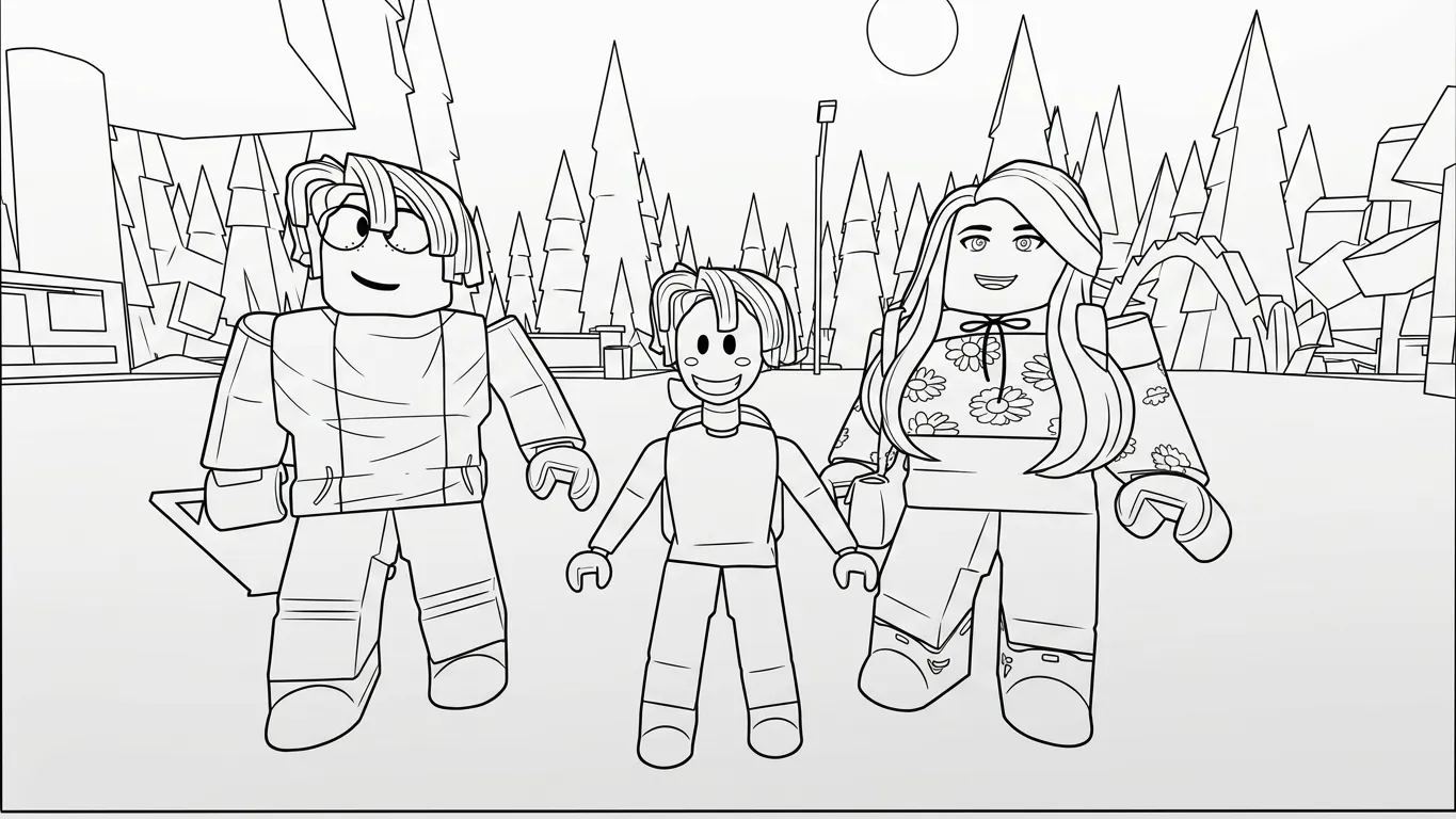 coloriage Brookhaven pour enfant de 10 ans
