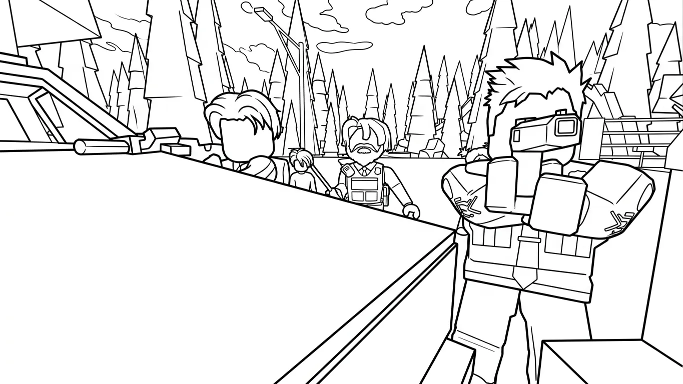 coloriage Brookhaven gratuit pour enfants 1