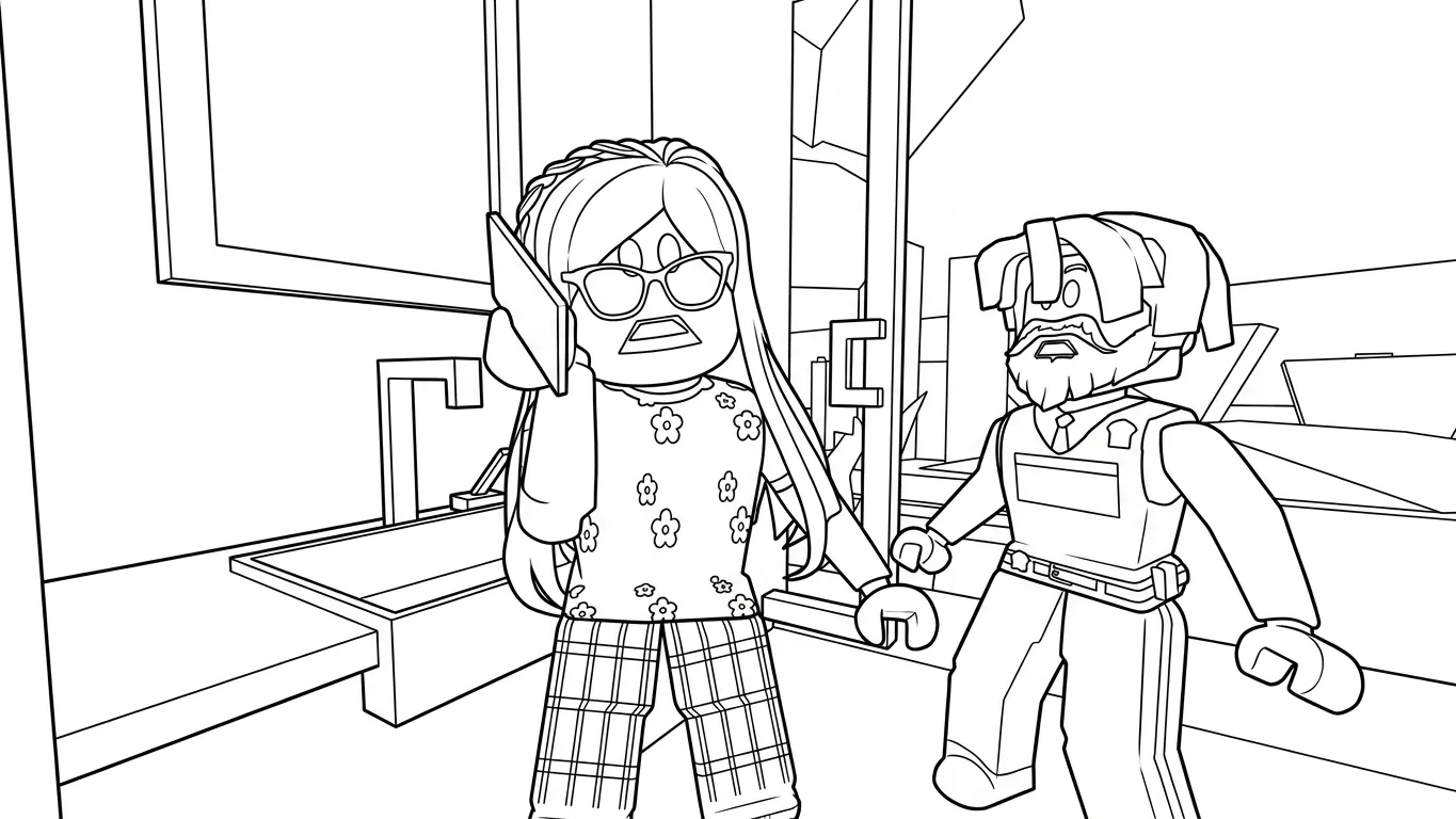 coloriage Brookhaven a colorier en ligne gratuitement