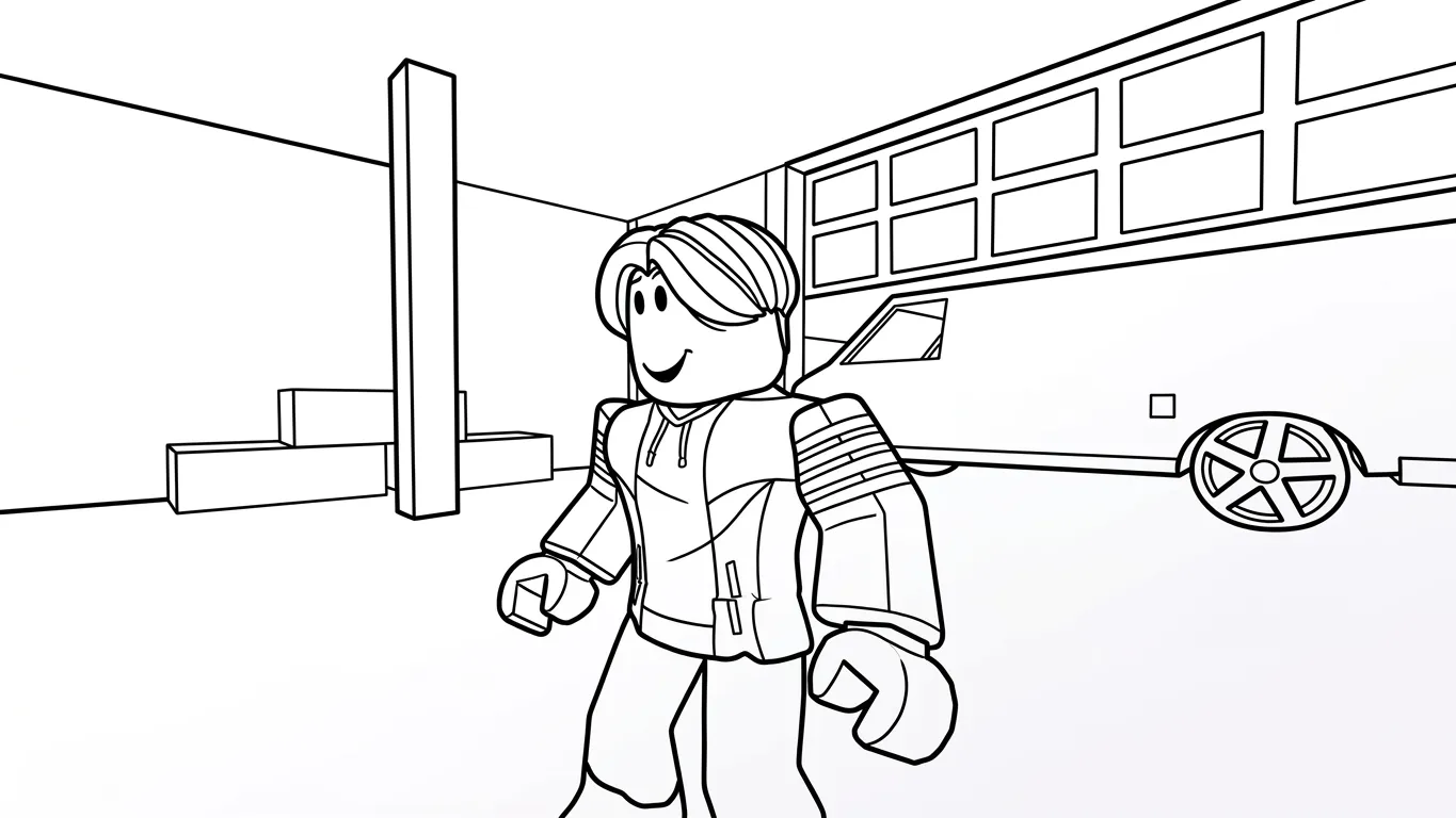 coloriage Brookhaven à imprimer pour enfant de 12 ans