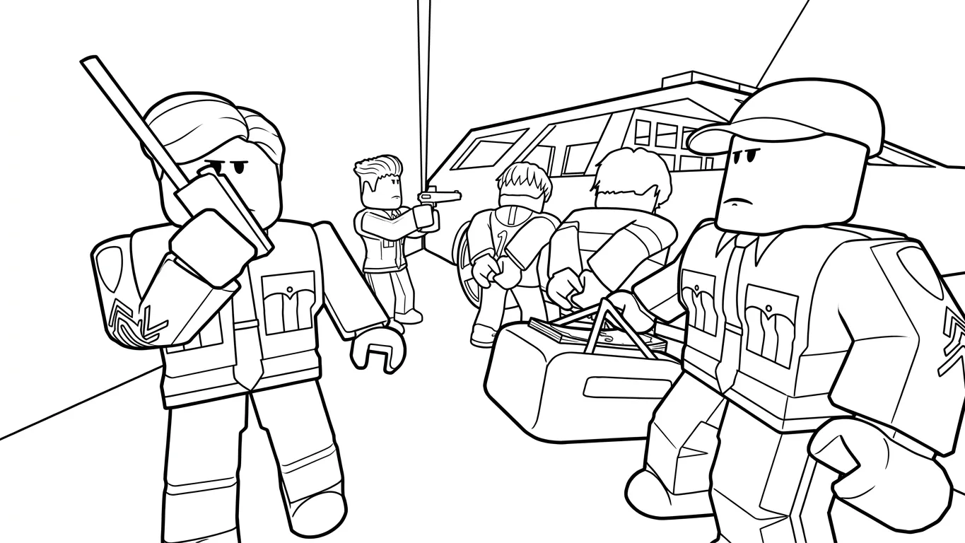 coloriage Brookhaven à imprimer pour enfant de 9 ans