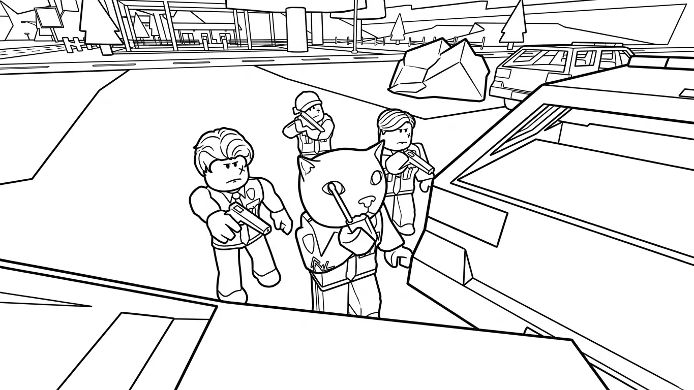 coloriage Brookhaven pour bebe a imprimer 1