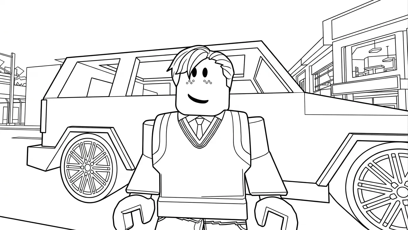 imprimer coloriage Brookhaven gratuit