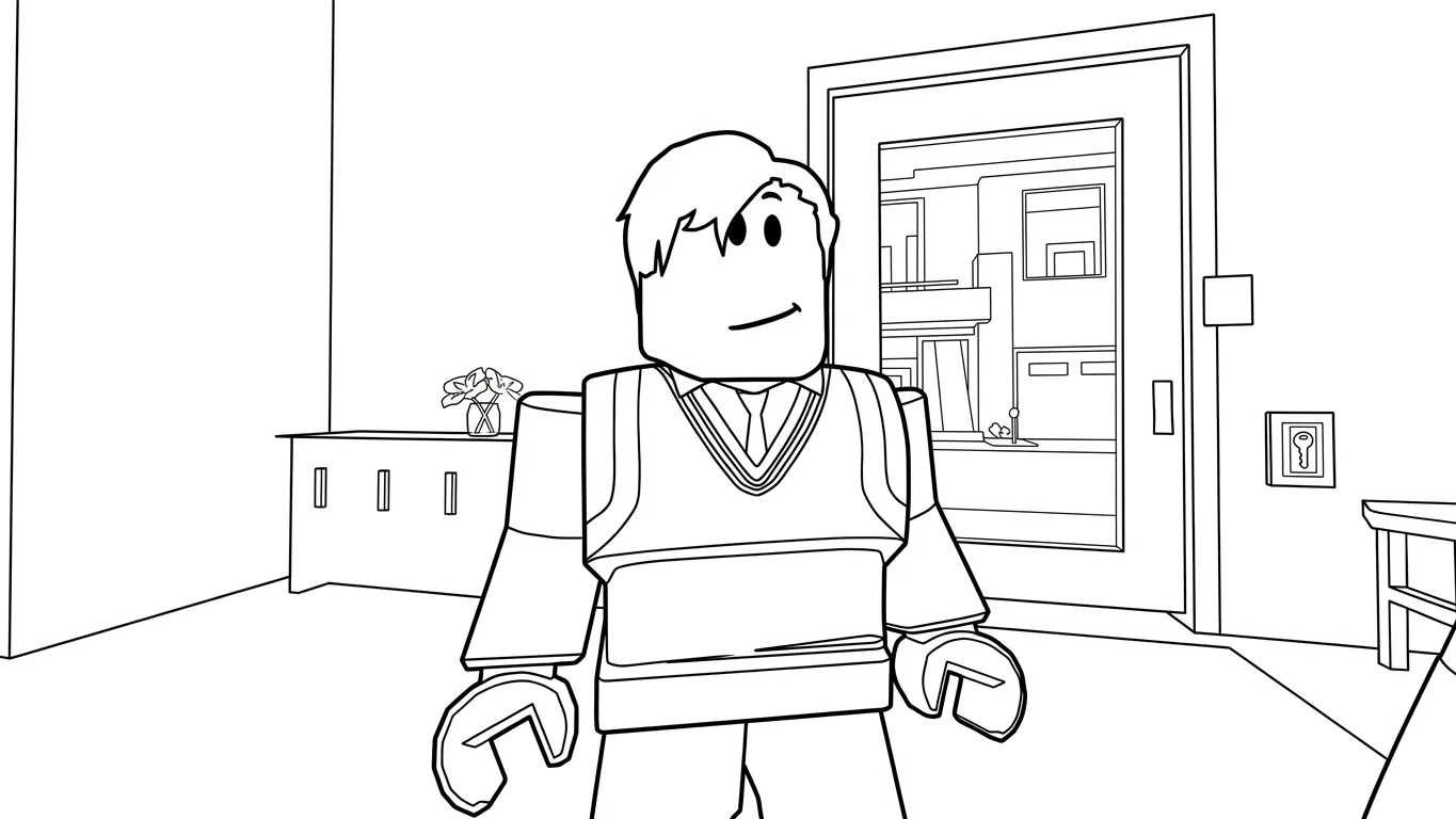 coloriage Brookhaven gratuit 3