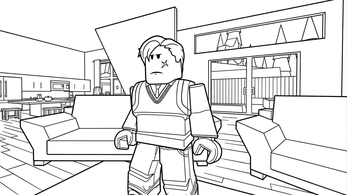 coloriage Brookhaven gratuit 2