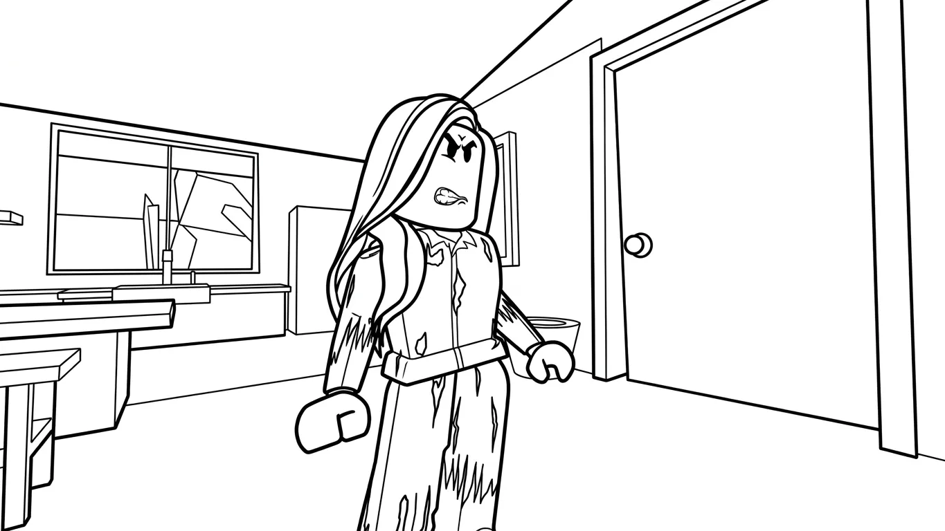 coloriage Brookhaven gratuit 1