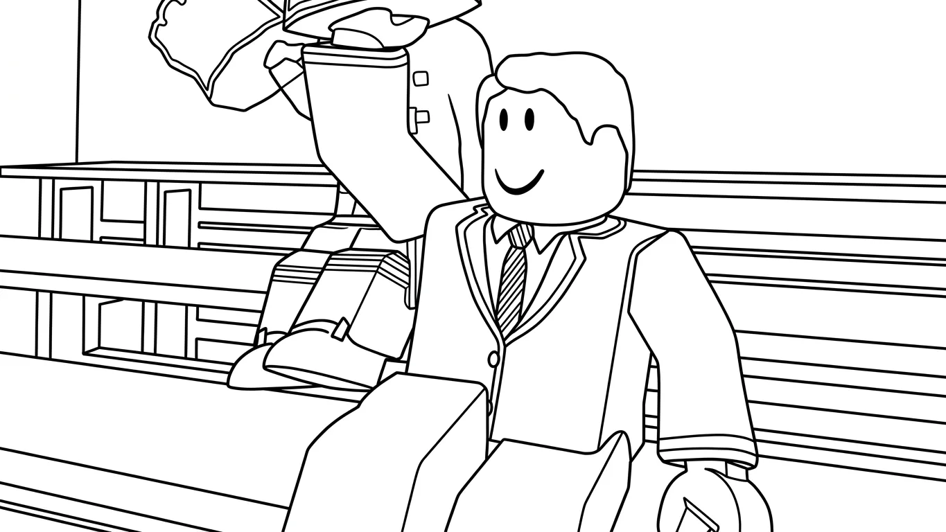 coloriage Brookhaven gratuit 4