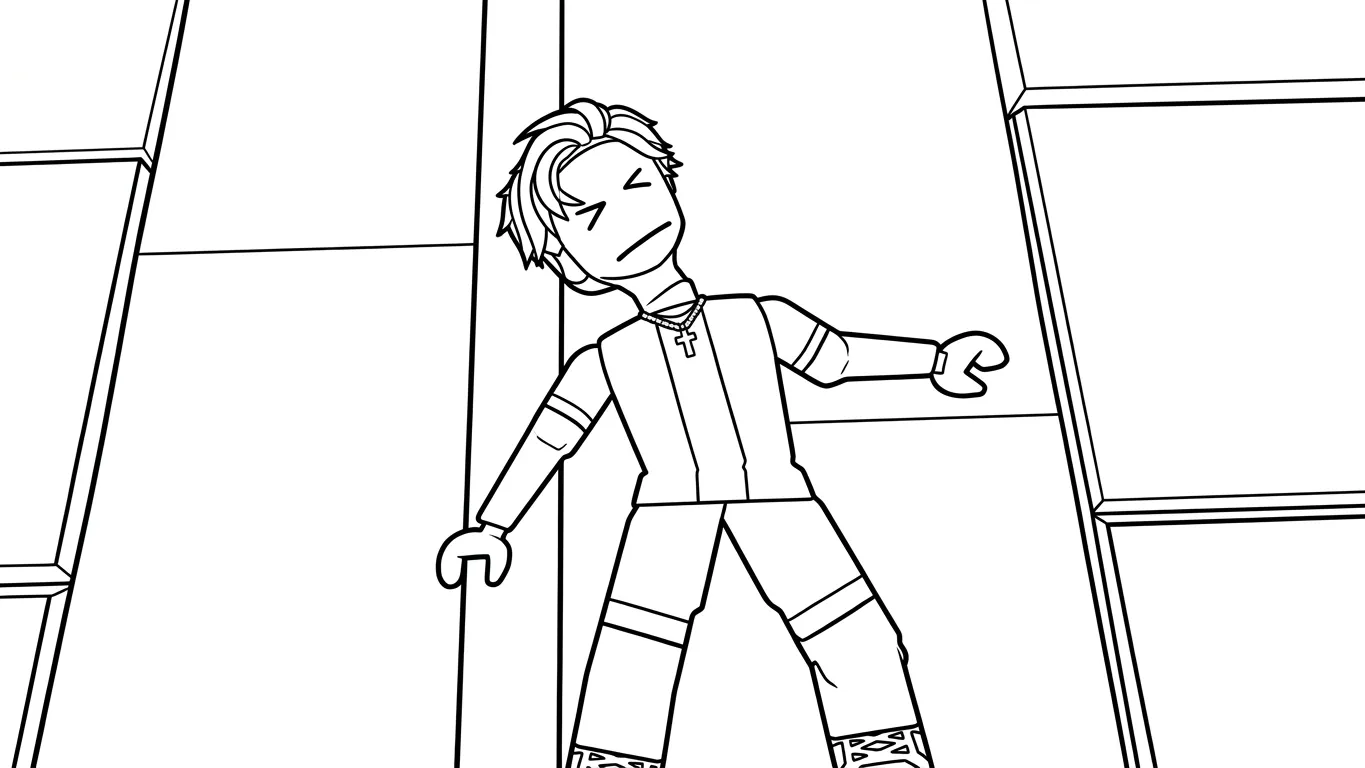 coloriage Brookhaven à imprimer pour enfant de 4 ans 1