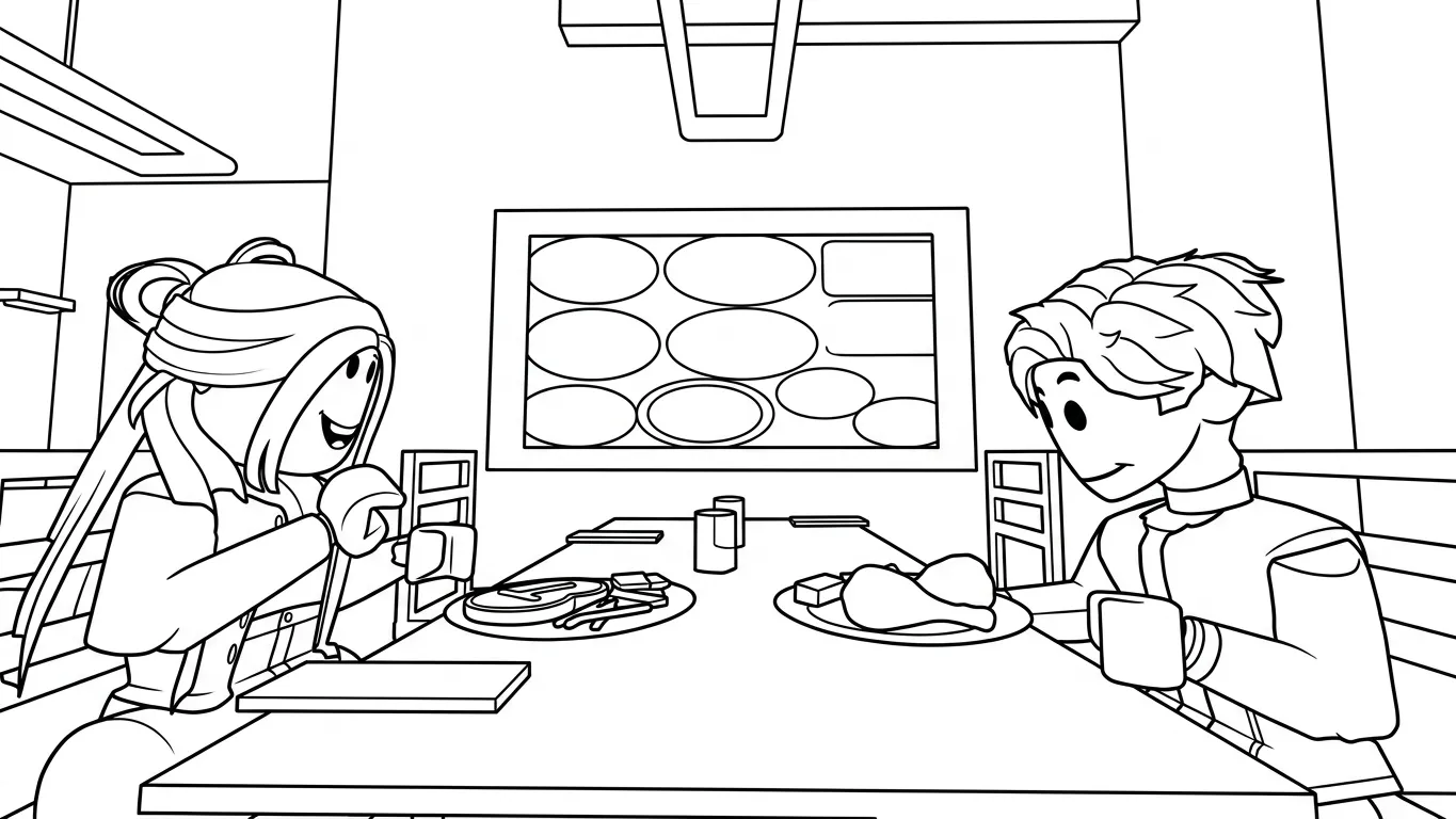 coloriage Brookhaven gratuit à imprimer