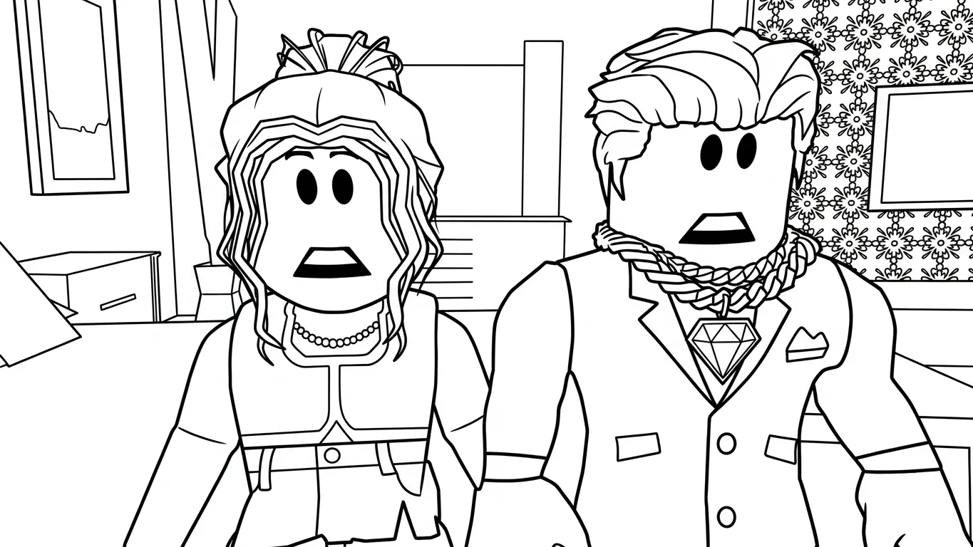 coloriage Brookhaven pour bebe a imprimer