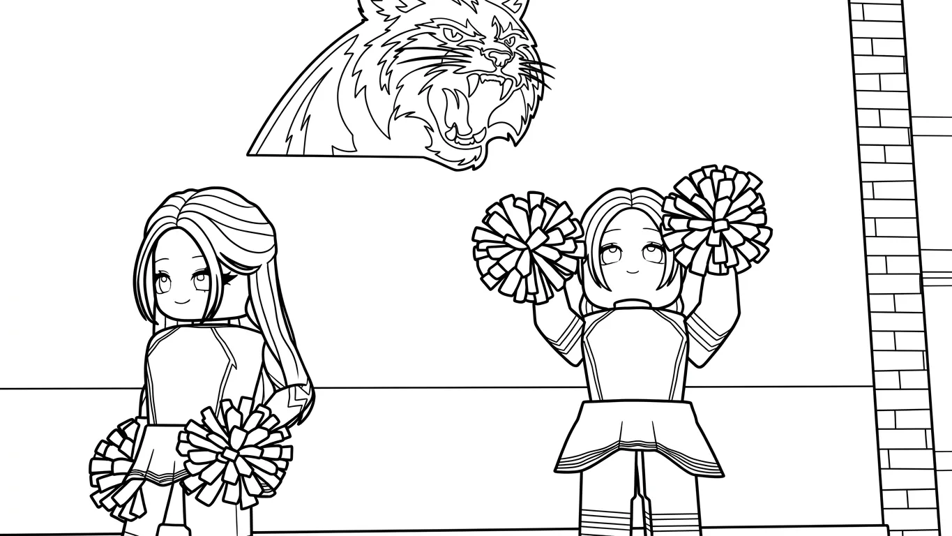 coloriage Brookhaven à imprimer pour enfant de 4 ans 2