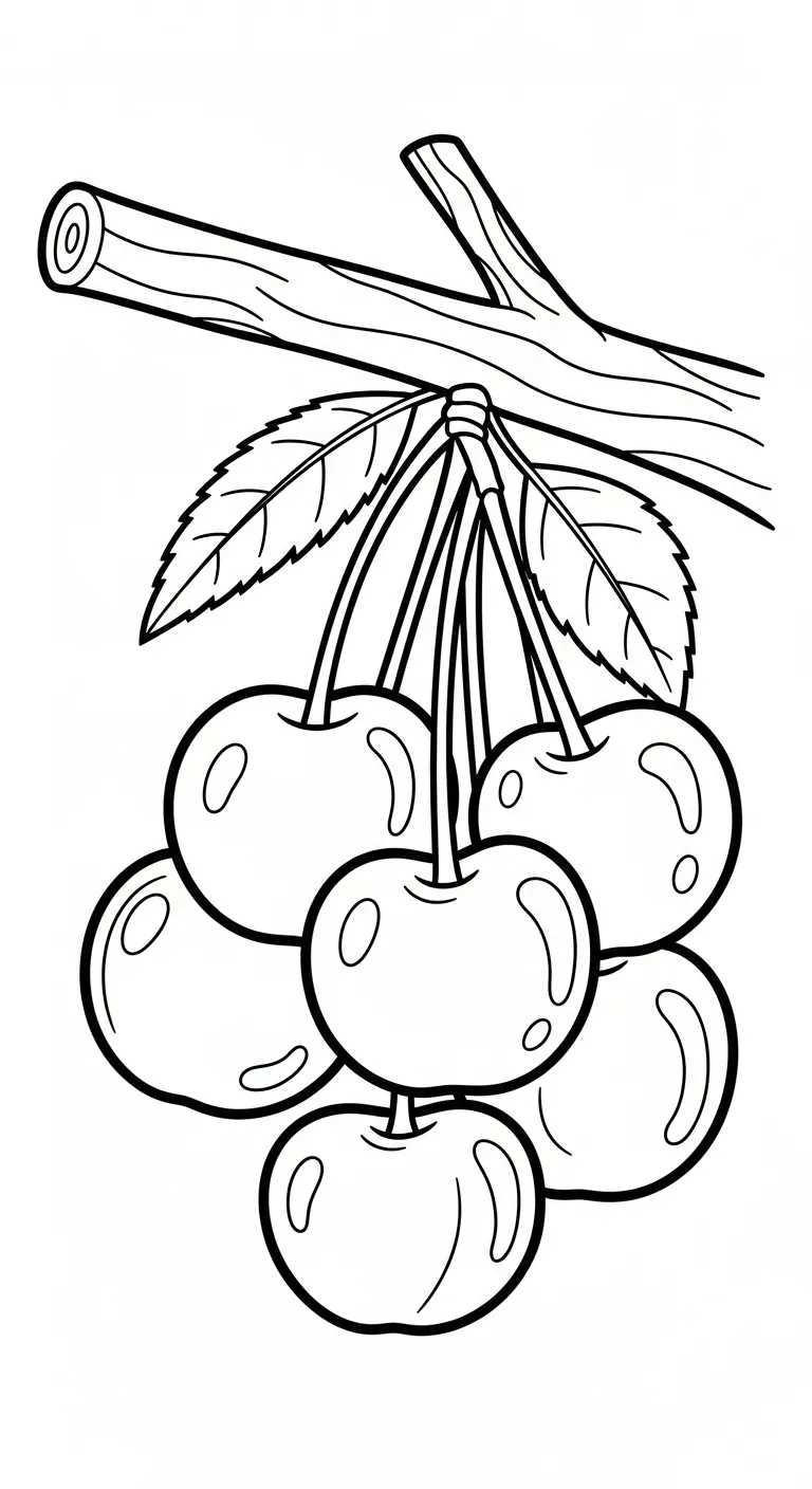 coloriage Cerise en ligne
