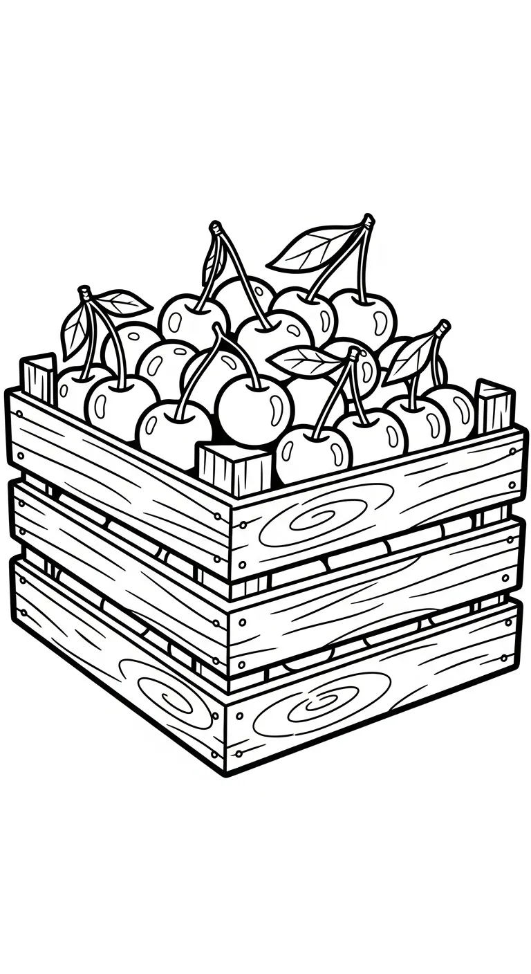 coloriage Cerise a colorier en ligne