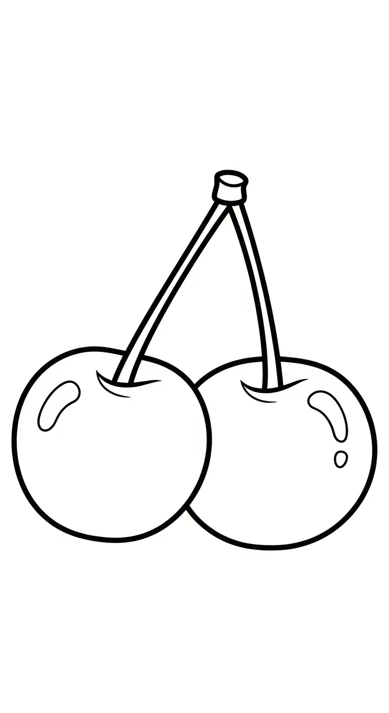 coloriage Cerise gratuit à imprimer