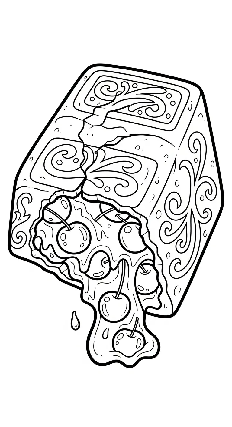 coloriage Cerise pour enfants a imprimer gratuit