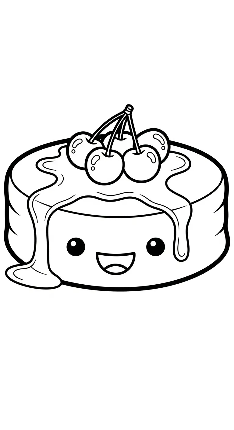 coloriage Cerise a dessiner en ligne 1