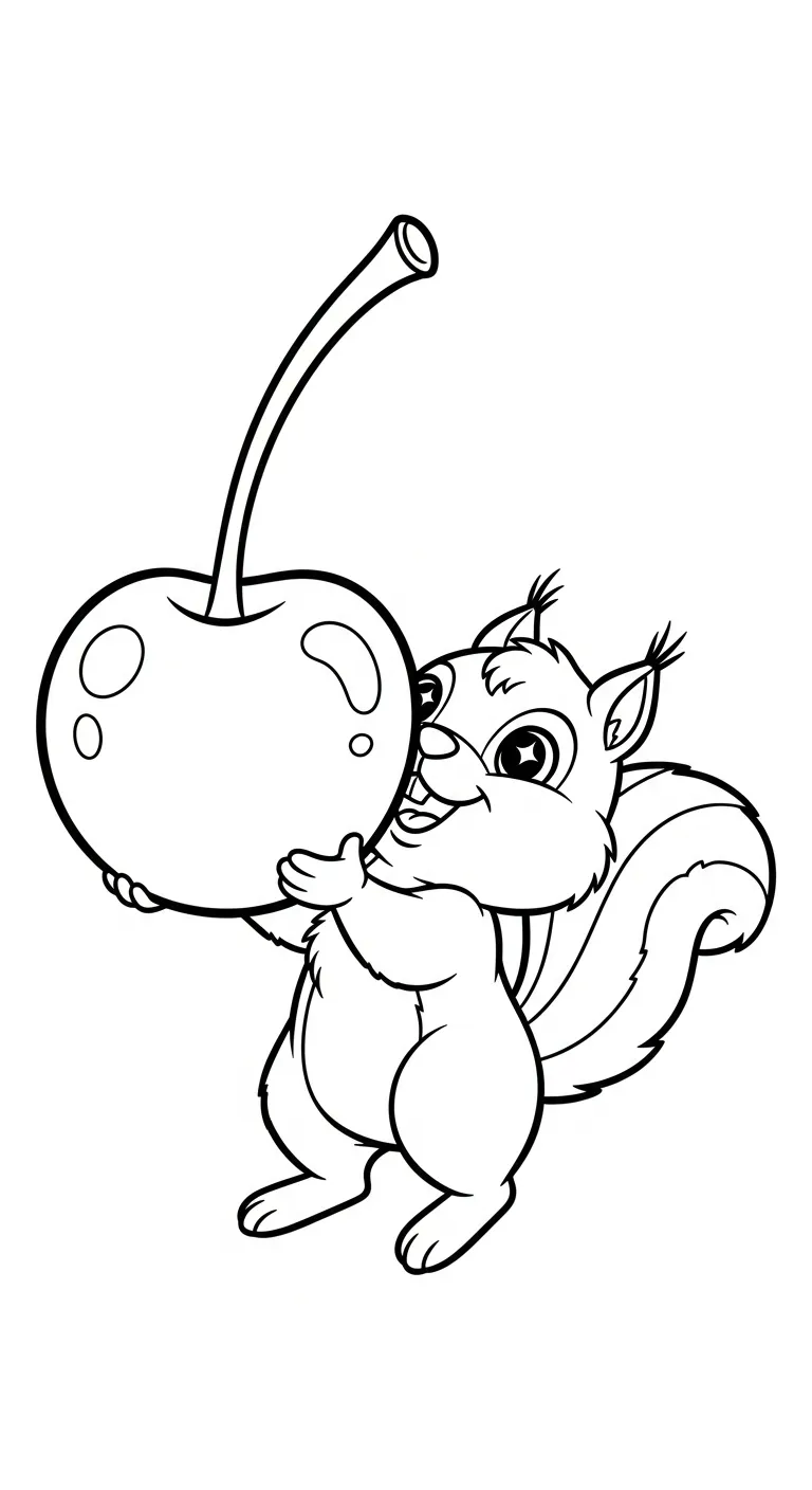 coloriage Cerise à imprimer pdf gratuit