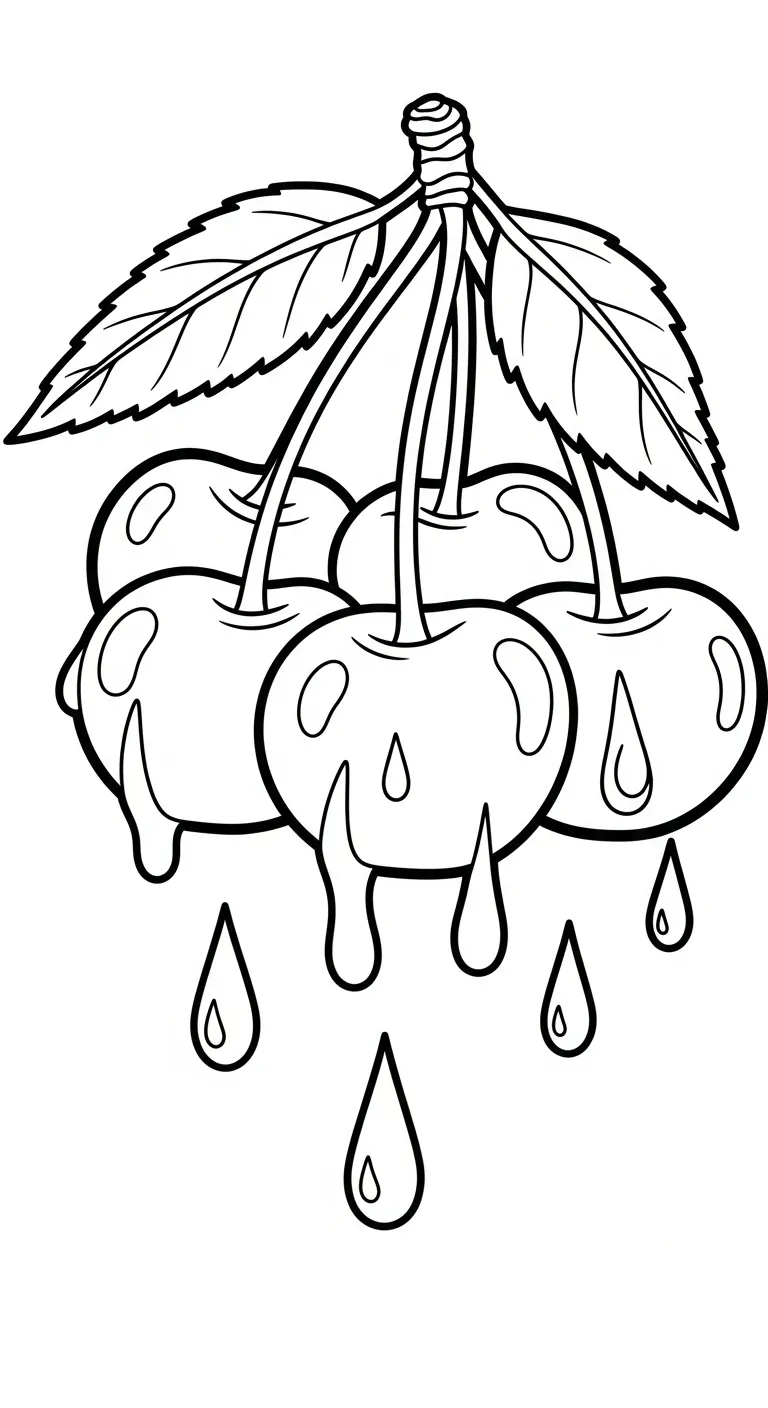 coloriage Cerise gratuit en ligne
