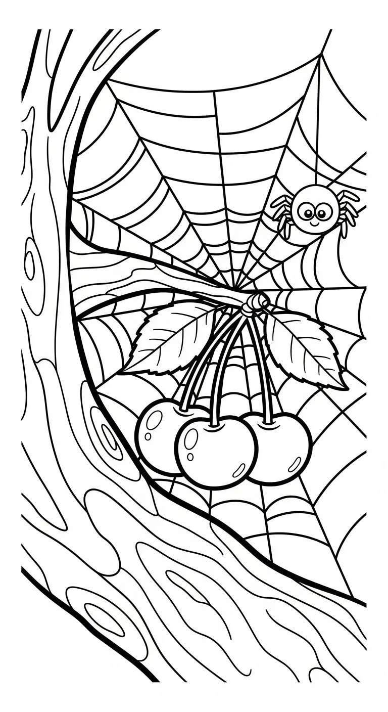 coloriage Cerise et decoupage a imprimer gratuit 2