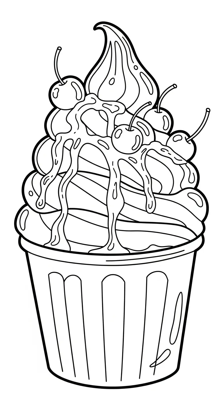 coloriage Cerise à imprimer pour enfants 1