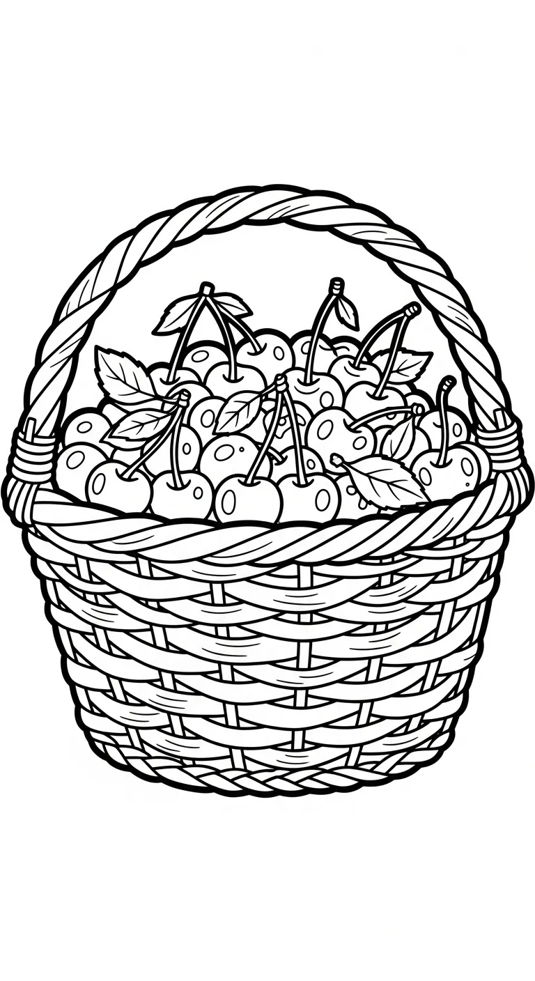 coloriage Cerise a imprimer gratuitement