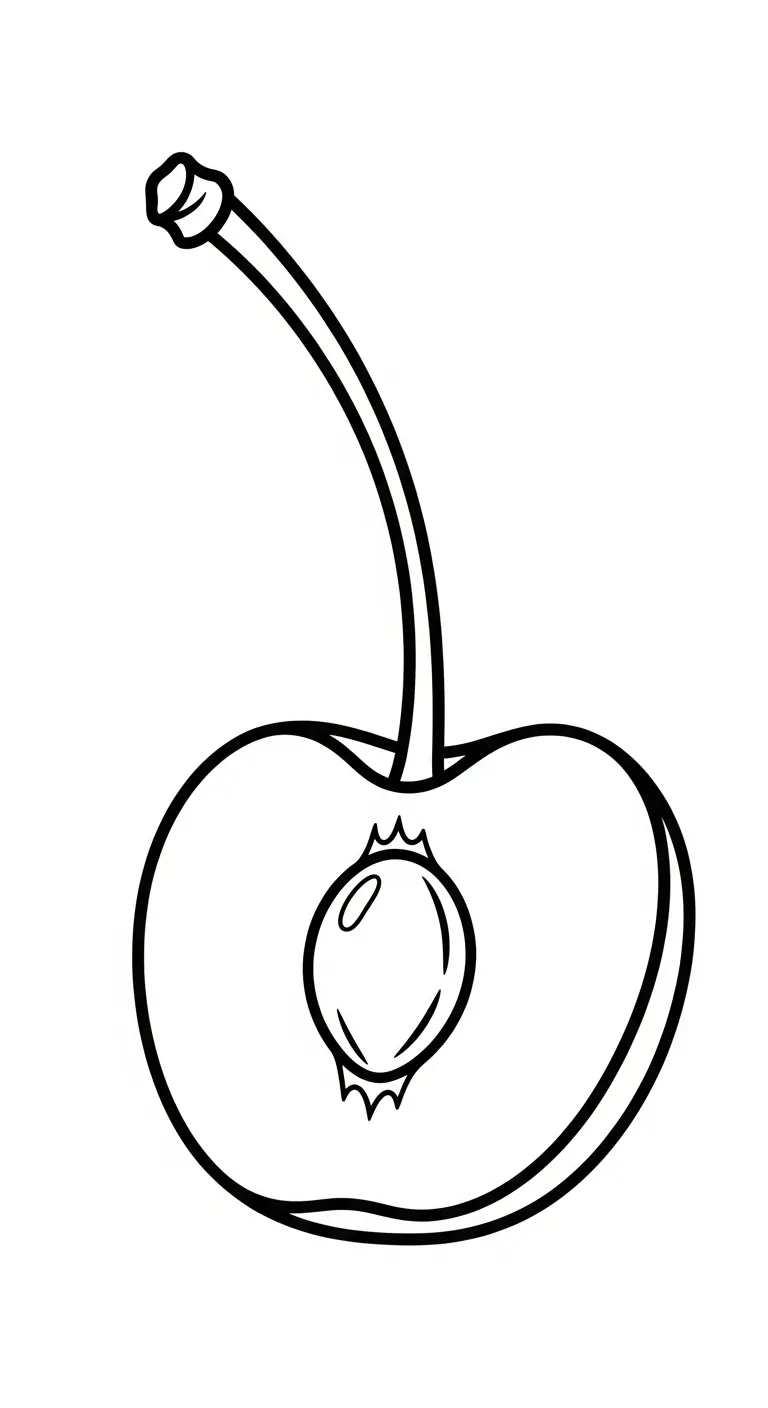 coloriage Cerise pour enfants à télécharger