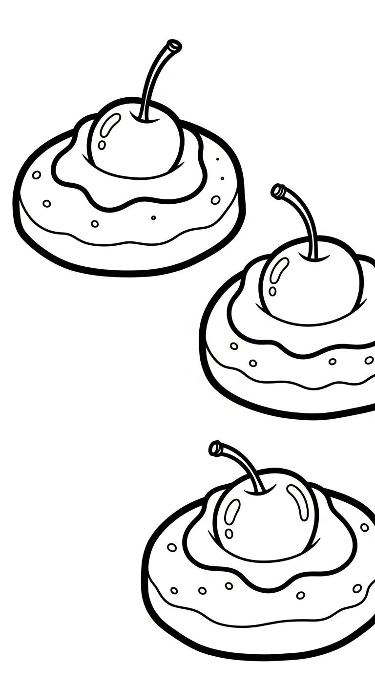 coloriage Cerise pour enfant de 4 ans 1