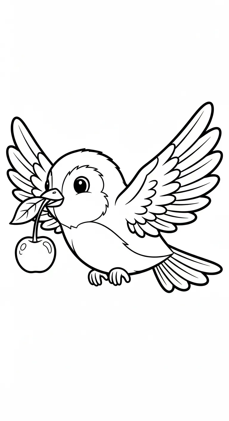 coloriage Cerise et apprentissage