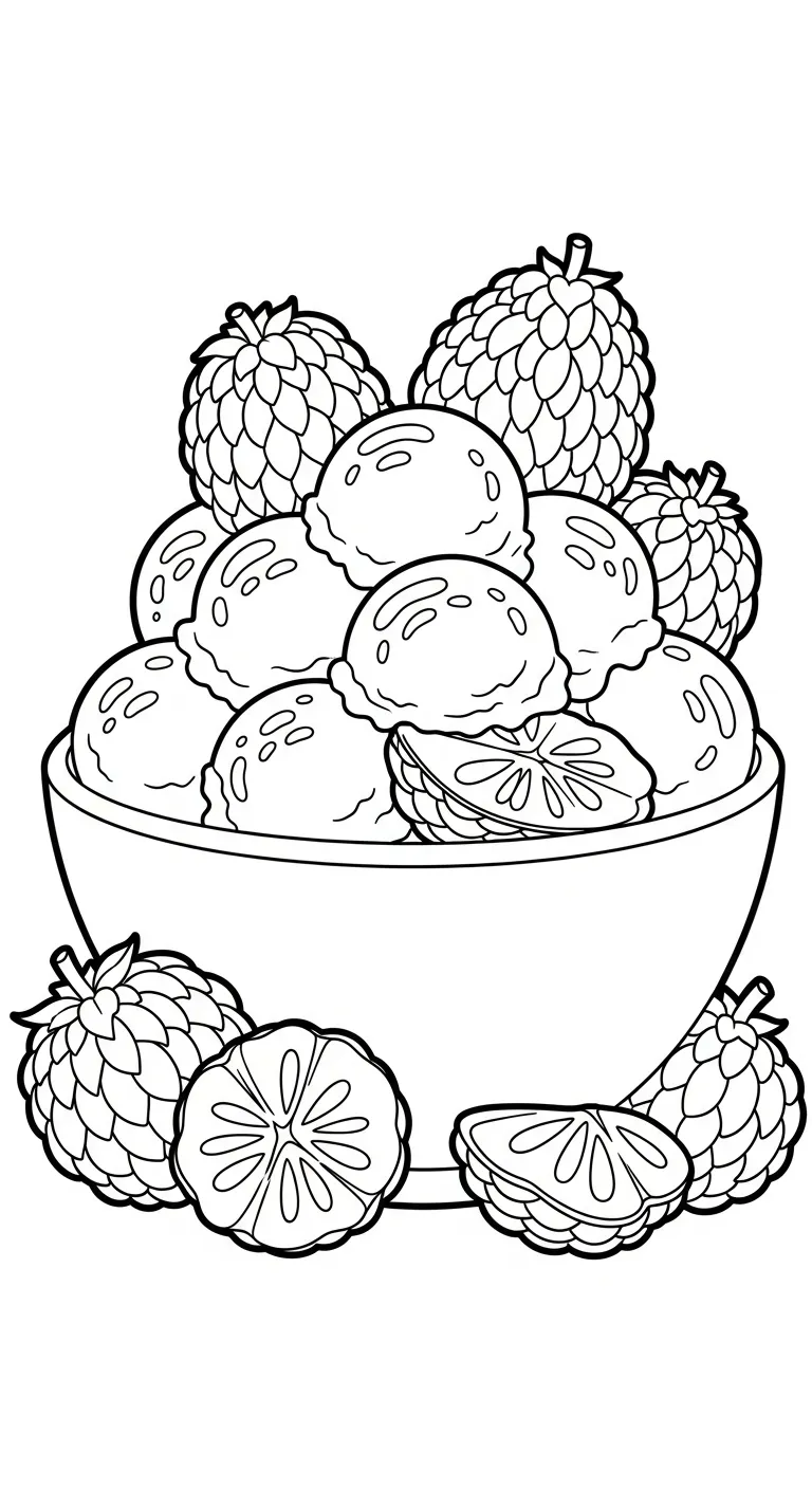 image de coloriage Chérimole pour enfant 1