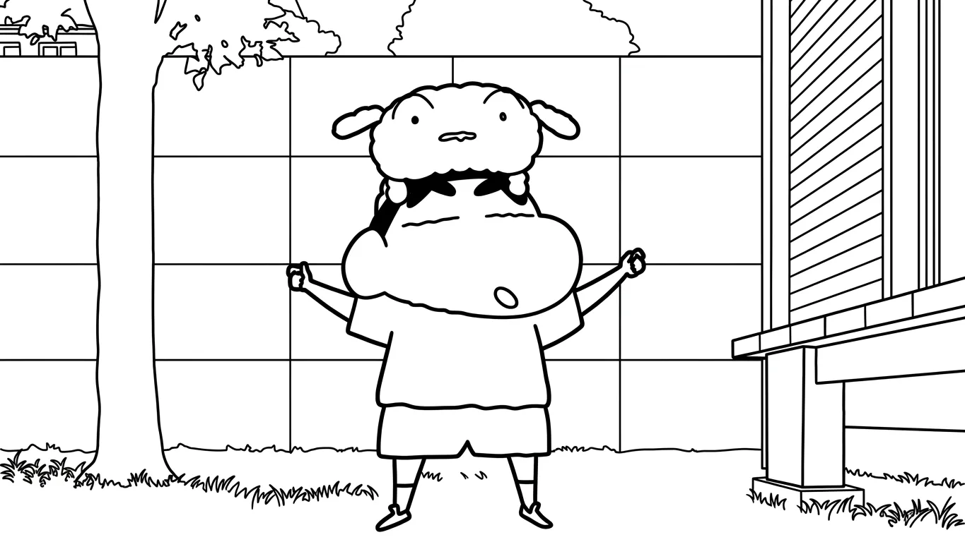 coloriage Crayon Shin chan pour enfant de 10 ans
