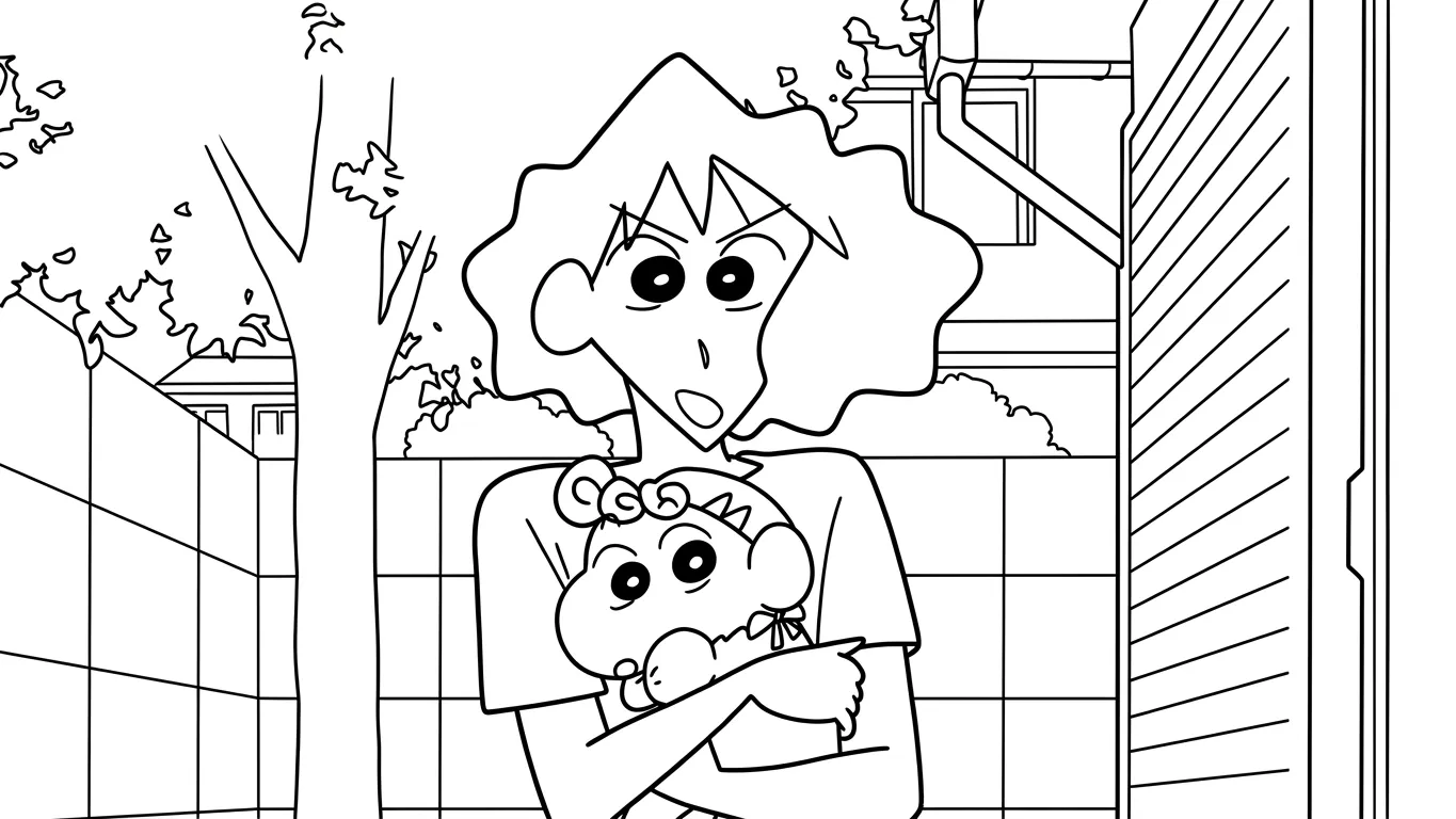 coloriage Crayon Shin chan a colorier en ligne